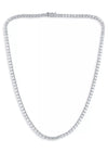 Four Prong Diamond Tennis Necklace