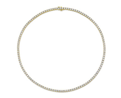 Four Prong Diamond Tennis Necklace