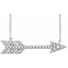 Pave Diamond Arrow Necklace