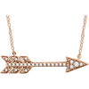 Pave Diamond Arrow Necklace