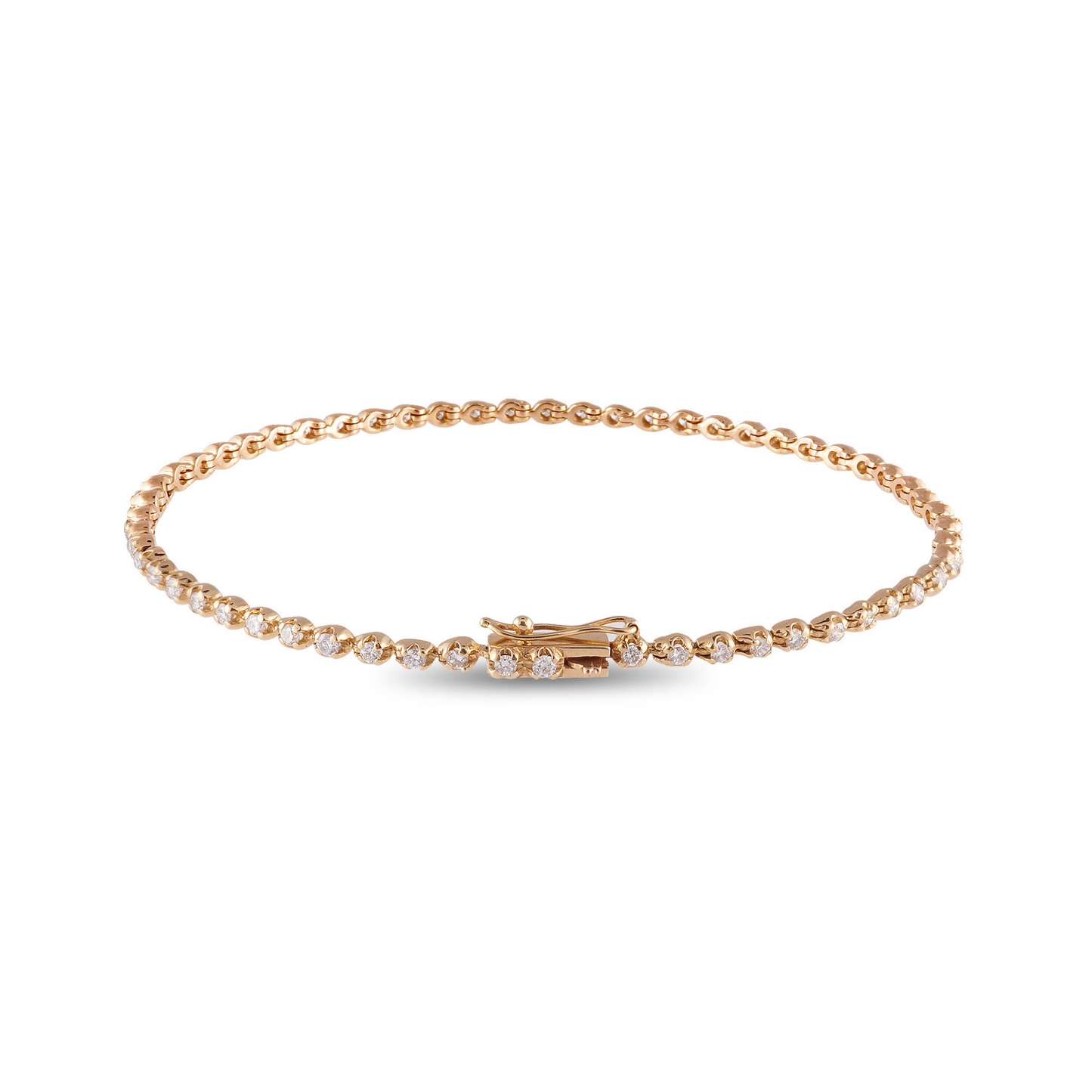 Yellow Gold Tennis Bracelet