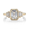 Bezel Set Diamond Engagement Ring Setting