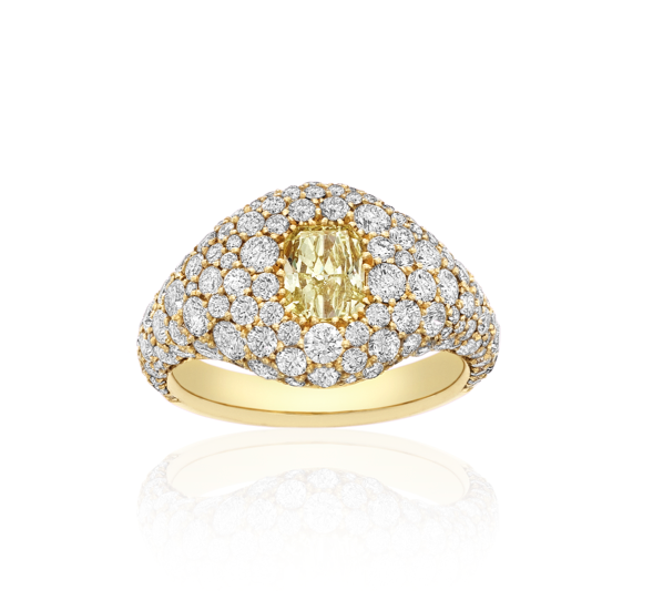 Pave Diamond Domed Ring