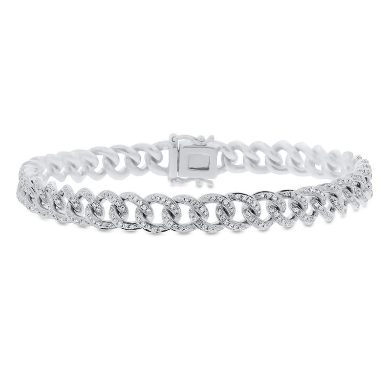 Diamond Chain Link Bracelet - Small