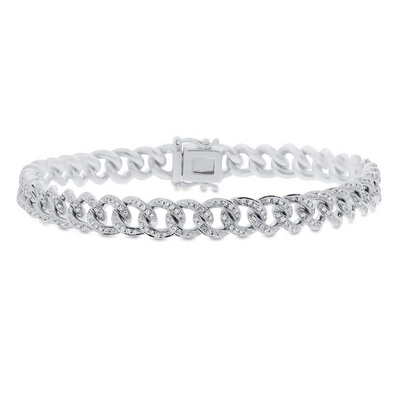 Diamond Chain Link Bracelet - Small