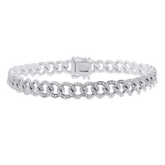 Diamond Chain Link Bracelet - Small