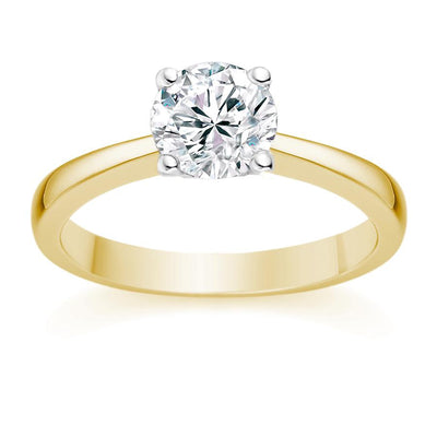 Classic Four Prong Diamond Engagement Ring