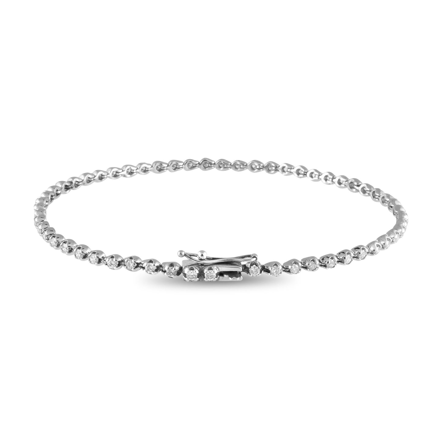 White Gold Tennis Bracelet