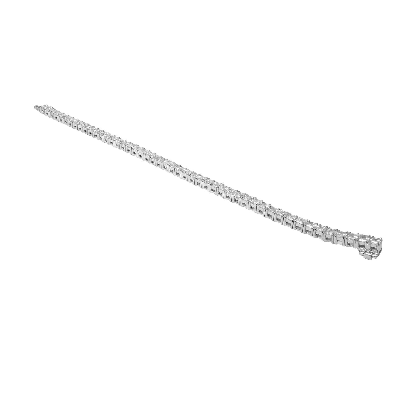 Assher Cut Diamond Tennis Bracelet