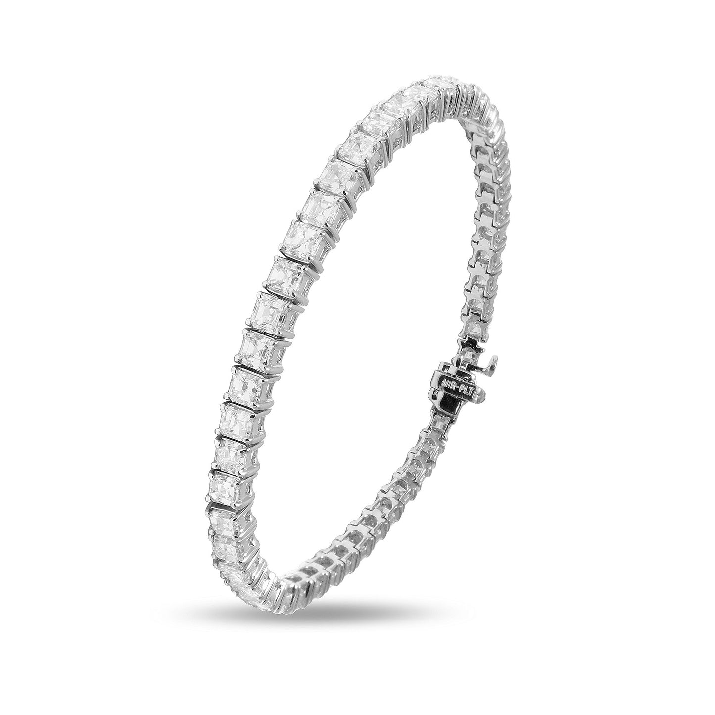 Assher Cut Diamond Tennis Bracelet