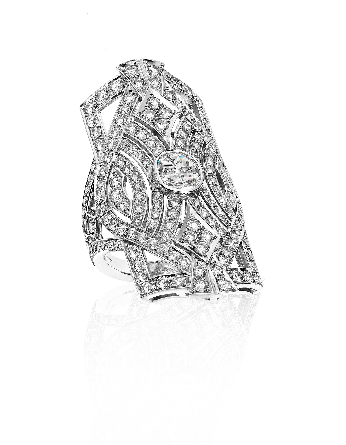 Rectangular Statement Diamond Ring