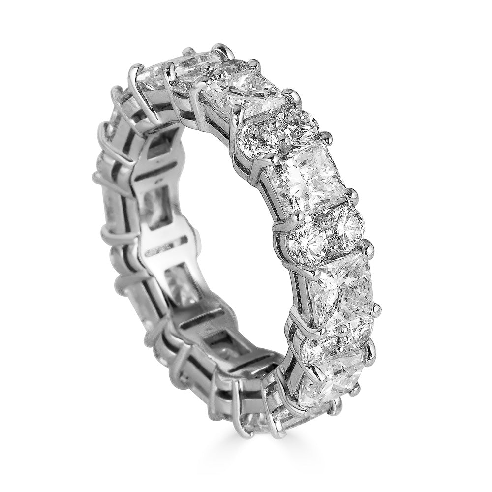 Mixed Stones Eternity Band