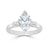 Harry Winston Platinum Engagement Ring with Center Marquise