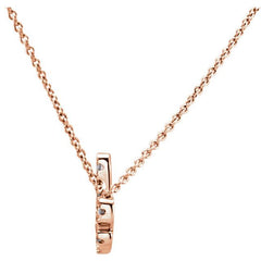 Pave Diamond "Love" Necklace