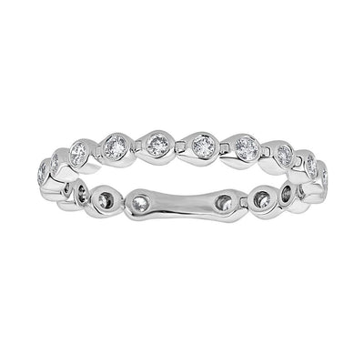 Flexible Bezel Set Diamond Ring
