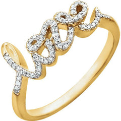 Pave Diamond Love Ring