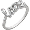 Pave Diamond Love Ring
