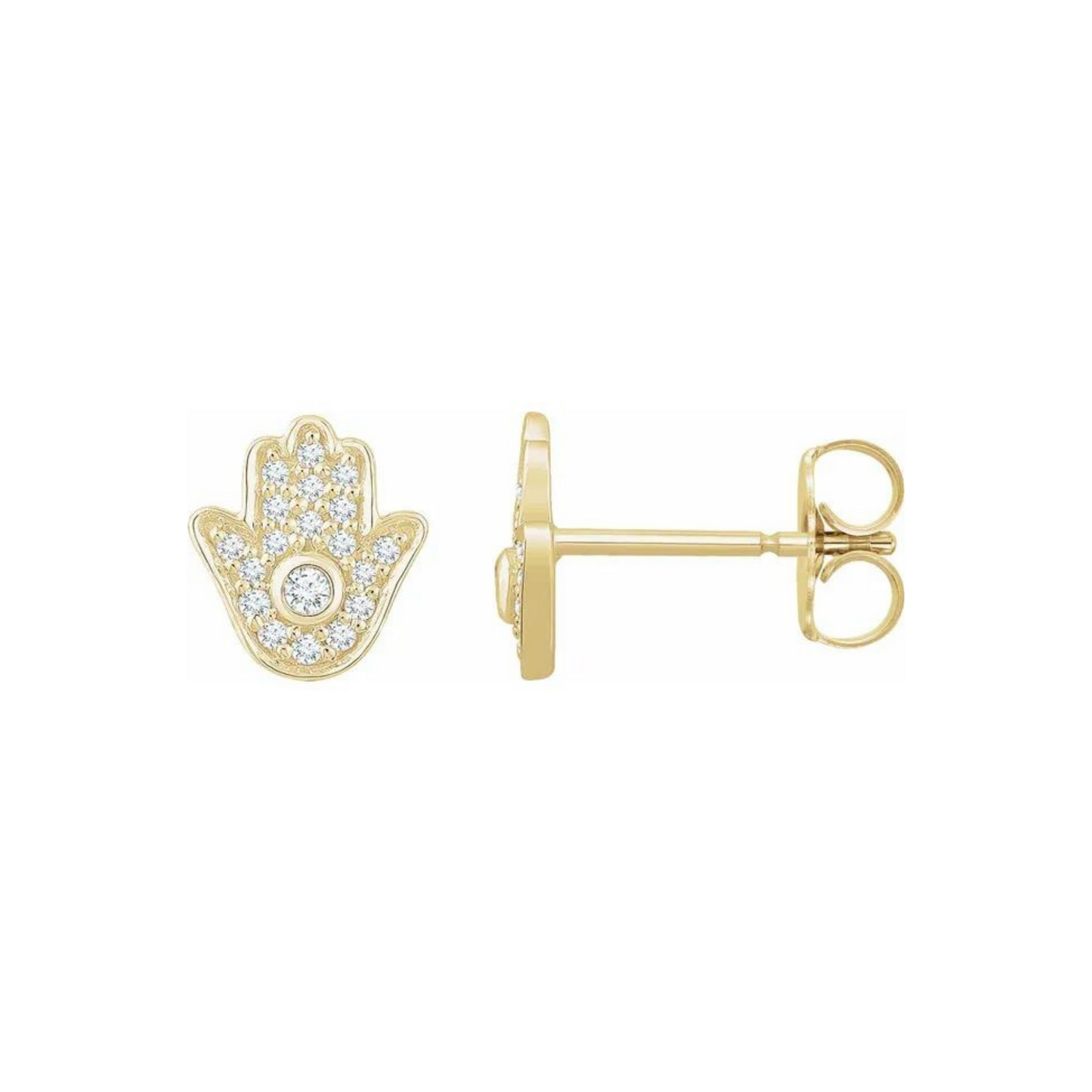 Hamsa Diamond Earrings