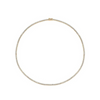 Petite Yellow Gold Tennis Necklace