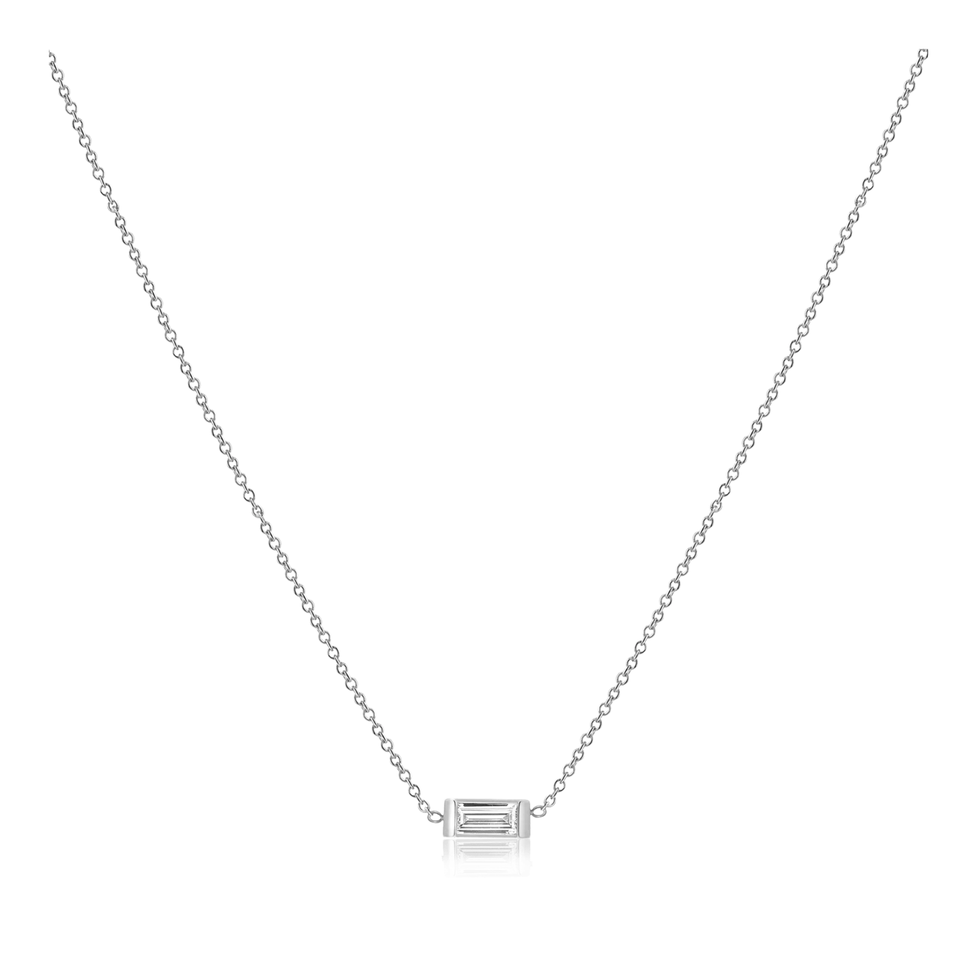 Baguette Diamond Layering Necklace