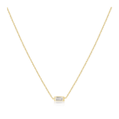 Baguette Diamond Layering Necklace