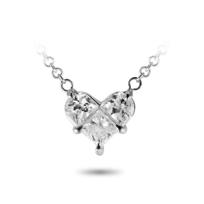 Diamond Heart Pendant Necklace