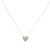 Pave Necklace with Heart Diamond Pendant