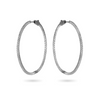 Thin Diamond Hoop Earrings