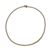 18k Yellow Gold Tennis Necklace