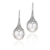 Dangle South Sea Pearl and Diamond Earrings