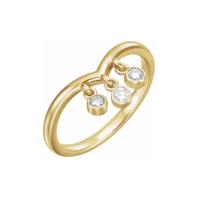Diamond Fringe Ring