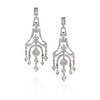 White Gold Chandelier Earrings with Diamonds